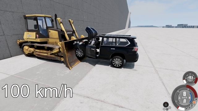 LEXUS LX570 vs BULLDOZER! 250 Km/H CRASH TEST! - BeamNg Drive смотреть онлайн