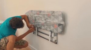 Монтаж настенной гладильной доски  Русалка