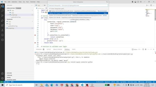 How To Resolve Mysql Con Error | Import Mysql.connector ModuleNotFoundError: No Module Named Mysql
