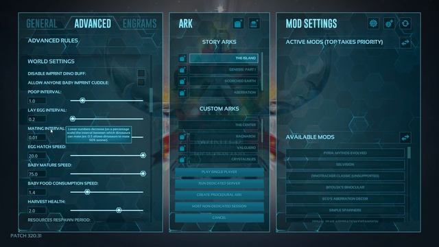 MY SINGLEPLAYER ARK SETTINGS FOR MY PLAYTHROUGH!! смотреть онлайн