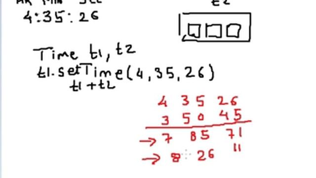 CPP Program to overload + operator in Time class