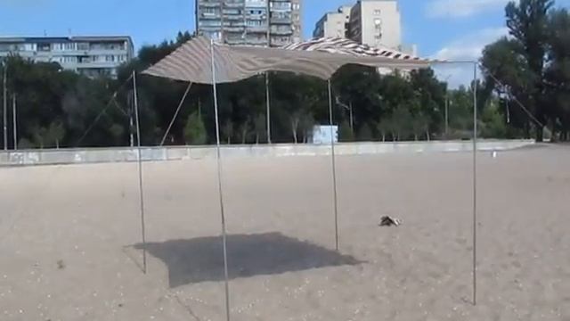 Для пляжа переносной навес - тест на ветер смотреть онлайн