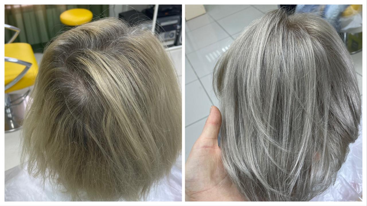 Платиновый блонд из желтых волос icy ash blond. Холодный белый блонд без обесцвечивания порошком смотреть онлайн