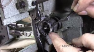 97-А класс. Выставление захода челнока.  Заправка ниток. Видео № 149.