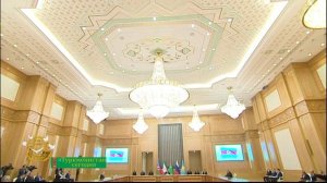 Выступление глав делегаций каспийского форума в Туркменистане Туркмении