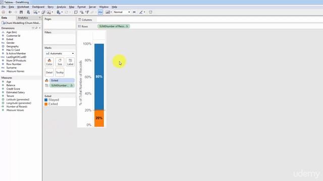 3.2 - Classification Test for a Numeric Variable in Tableau - The Ultimate Data Science Course A-Z