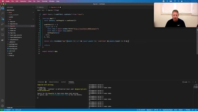 RESTful API Service - React & Node.js смотреть онлайн