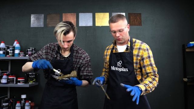 Латунная мыльница из бетона | Металлизация мыльницы латунью | DIY | Metoplax | мастер-класс смотреть онлайн