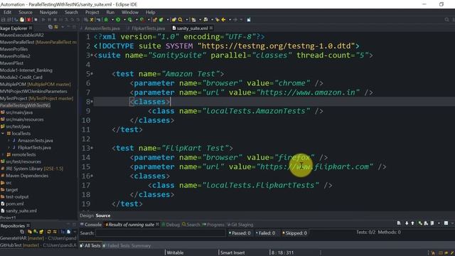 Parallel Test Execution in TestNG || Run Automation Tests in Parallel Locally & on Docker container смотреть онлайн