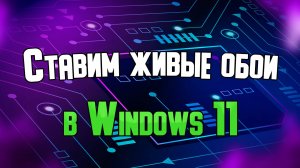 Живые обои в Windows 11.