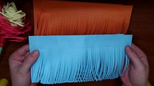 Простая поделка из бумаги. Цветок со стеблем