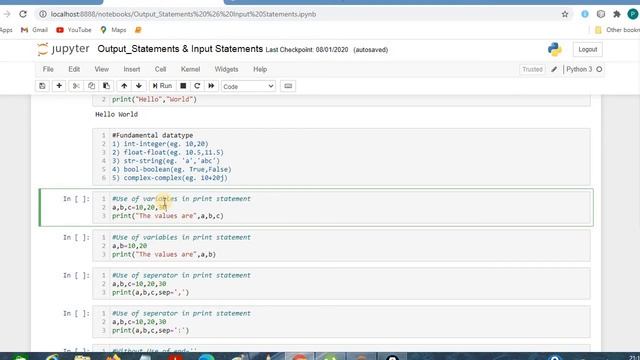 Python Interview Preparation : Day 1-Output & Input Statements | English