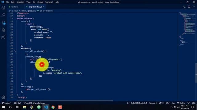 laravel  vue js restfull api Ecommerce Bangla Tutorial | Product save in data base Part-30