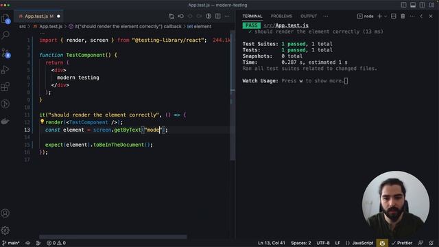 #16 - Queries - getByText - Modern Frontend Testing