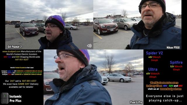Nikon P950 vs Pixel 6 Pro vs DJI Pocket 2 & Instamic Pro Plus In The Mix!! смотреть онлайн