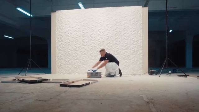 3D панели для стен | Монтаж 3D гипсовых панелей | Мастер-класс по монтажу 3Д панелей своими руками
