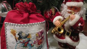 Зимние забавы. Обзор набора. Вышитая и оформленная работа.