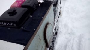 Самодельный мотобуксировщик мотособака.