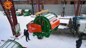 Отгрузка обновлённых пресс-подборщиков ПР-145М покупателям с Новосибирской области с УНИСИБМАШа