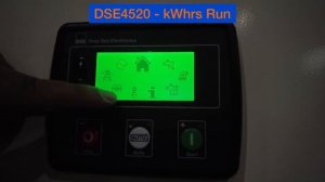 Deep Sea Electronics DSE4520 MKII Control Panel Tutorial - kWhrs Run on @FGWilsonGenerators Generat