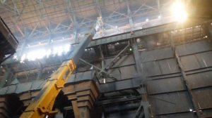 Замена подкрановых балок в миксерном отделении