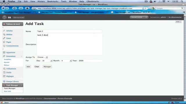 Wordpress Task Manager Presentation смотреть онлайн