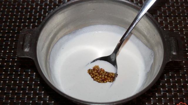 Рецепт Cемга под сливочно-икорным соусом (версия для печати)