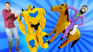 Игры Трансформеры онлайн - Бамблби ищет Джокеру новую Машину! - Смешные видео для мальчиков