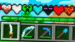МАЙНКАРФТ, но с СУПЕР СЕРДЦАМИ
