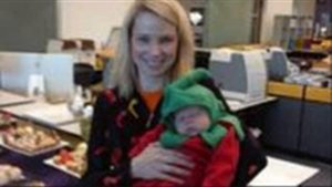 Marissa Mayer & GEOing - Introducing Young Son To Halloween god