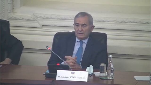 Выступление Генерального секретаря ОЧЭС Лазара Команеску