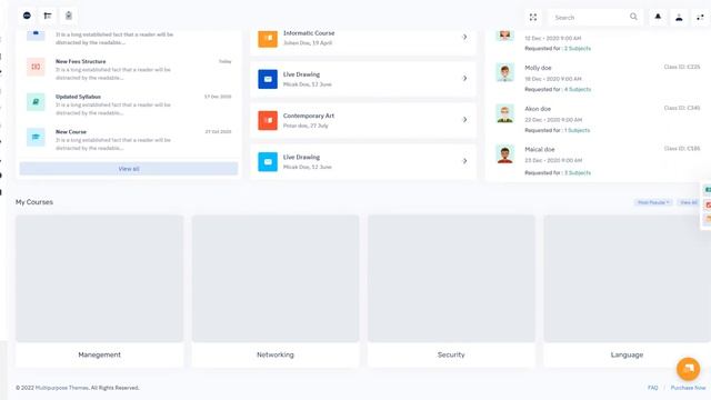 Education Dashboard Bootstrap Admin Web App смотреть онлайн