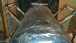 печь-буржуйка из газового баллона 60 литров / stove from 60 litres propane tank