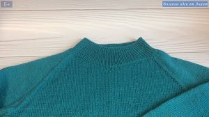 Свитер спицами античный зеленый (из носочной пряжи номер 2)