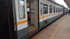 электропоезд эп2д на станции Окружной сообщением Лобня Кубинка 1