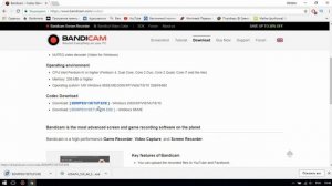 Ошибка при открытии кодека. Bandicam и Sony Vegas. Есть решение!