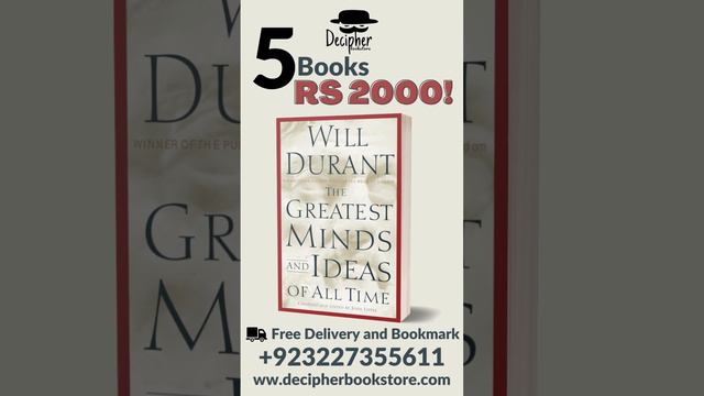 The Greatest Minds and Ideas of All Time By Will Durant #priceinpakistan  #booksinpakistan #book