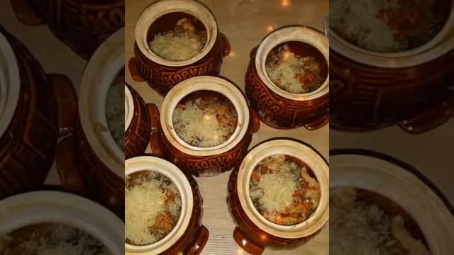 Плов в горшочках любят все. Рецепт плова. Чудо горшочек.