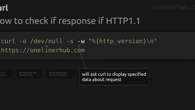 How to check if response if HTTP1.1 #curl смотреть онлайн