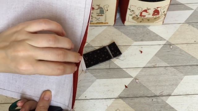 МК «Тканевая коробка с перегородкой». Two in One Basket. смотреть онлайн