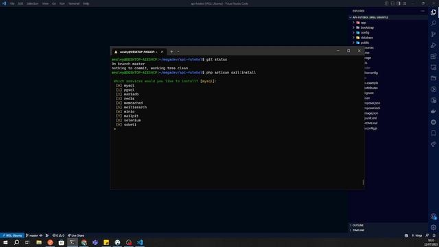 01 - Instalação Laravel Sail - API de futebol смотреть онлайн