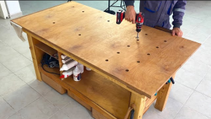 1 Month in 10 Minutes! This Skillful Man Build a Workbench With 20 Functions