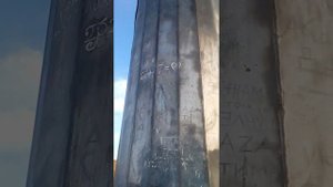 Флагшток с флагом  на горе Боз-Болток..Бишкек.Кыргызстан