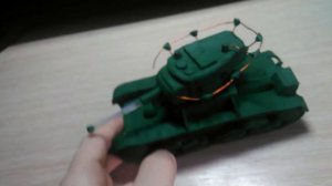 Танк т 26 из пластилина.