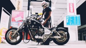 【HONDA MAGNA 250】【gas station 】