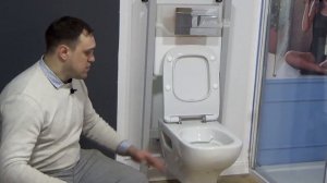 Обзор подвесного безободкового унитаза Jacob Delafon Struktura