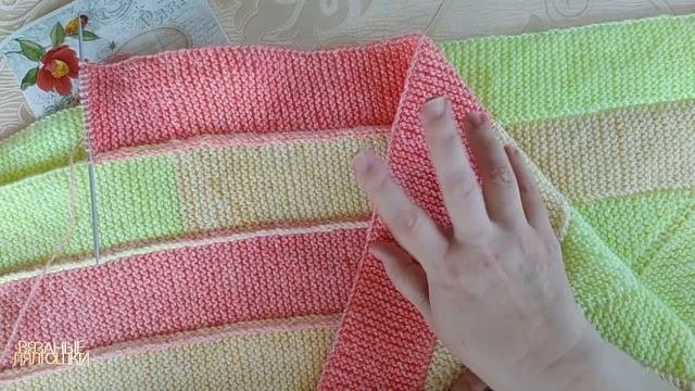 Рандомное вязание День 13 Вяжу Плед спицами