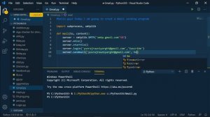 Creating a gmail sending program using python