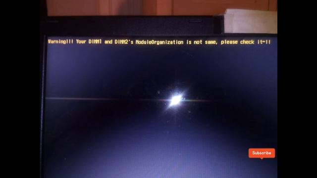 your DIMM1 and DIMM2'S module organization is not same.#yourdimm1anddimm2'smoduleoraganization