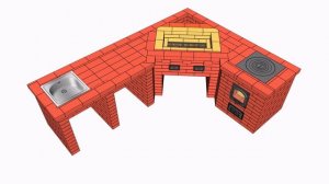 Комплекс барбекю 382. Кладка + Порядовка. Барбекю своими руками.